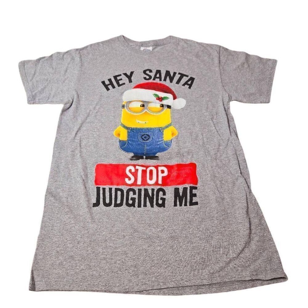 Minions Santa Christmas shirt S